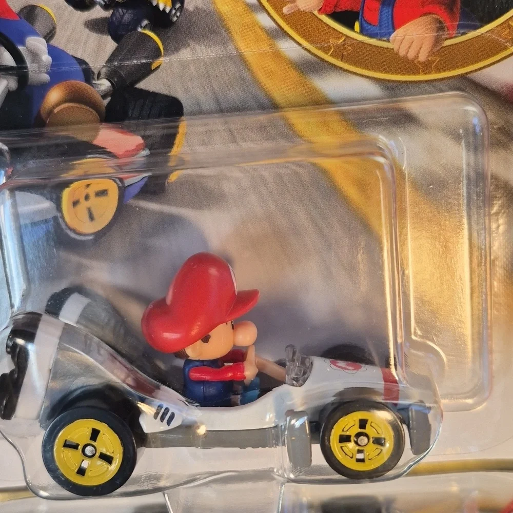 HOT WHeeLs × MARIOKART BABYMARIO B-Dasher, 1:64, Red & Blue.